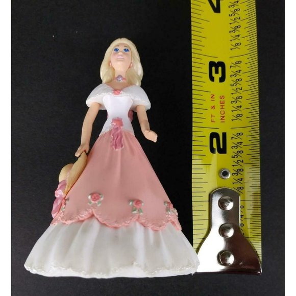 Barbie Hallmark Springtime ornament vintage 1997 New In Box Pink dress roses - Picture 7 of 12